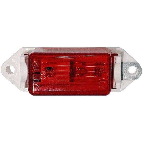 Peterson Manufacturing Incandescent Rectangular 318 Length x 106 Height x 1 Width Red Lens Single V107WR